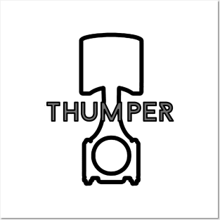 Thumper Piston Outline Posters and Art